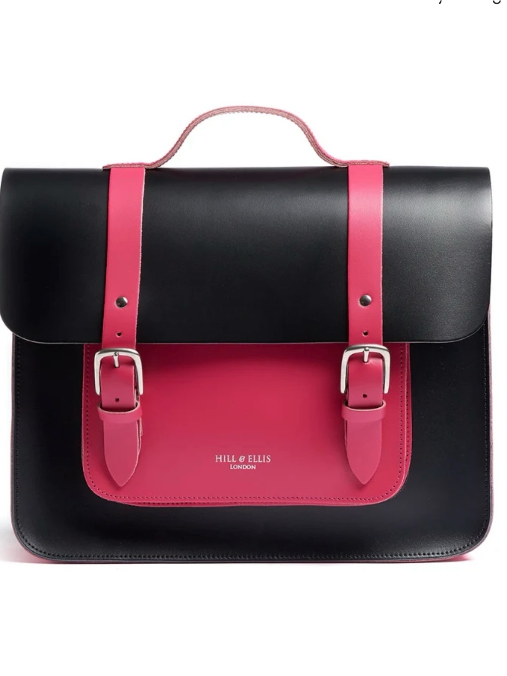 Hill & Ellis Limited Edition Black And Pink Cycle Bag